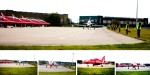 The Red arrows taxi away from the flight line photo by Jonathan Lappin